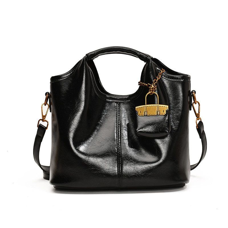 复古小众手提包包女25春季新款高级感通勤大容量单肩斜挎包子母包