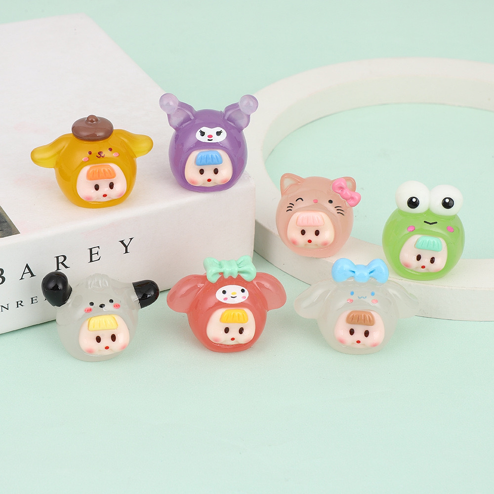 【直播拆】萌粒三丽鸥多妹树脂夜光diy小摆件