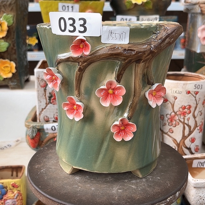 紫砂花盆粗陶材质多肉花盆