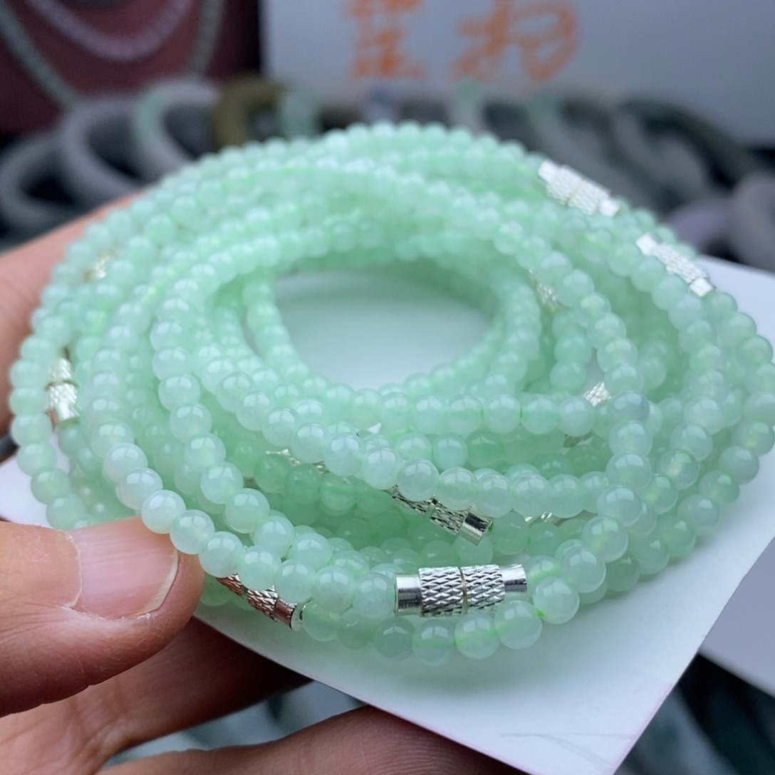 翡翠手链未镶嵌手串