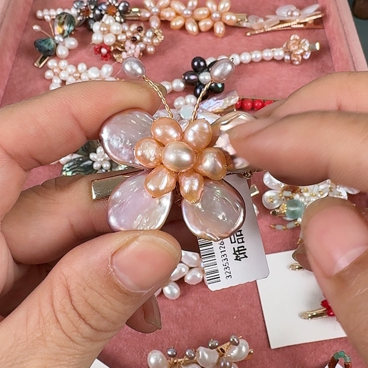 未镶嵌发饰淡水珍珠