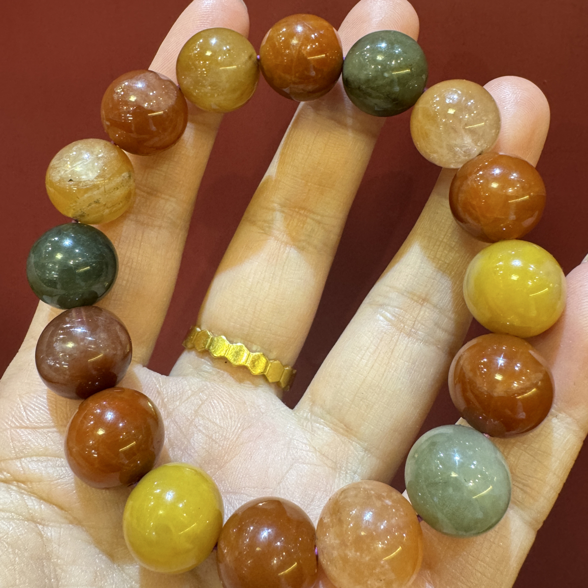 非金属仿水晶项链 藏系多半手串DIy