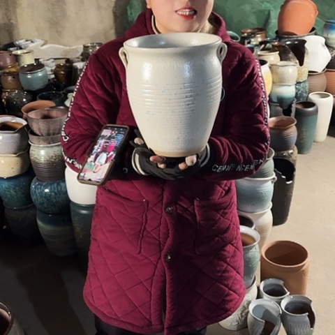 口20高23瑕疵盆子。