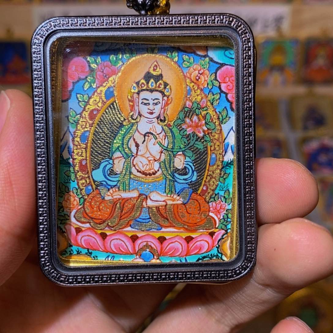 吊坠妳**✨大势至菩萨纯手绘唐卡