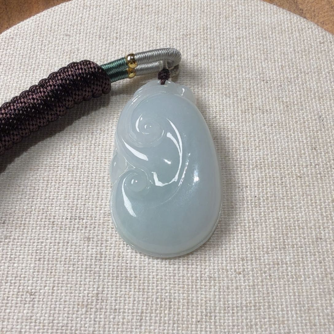 翡翠裸石翡翠福利如意