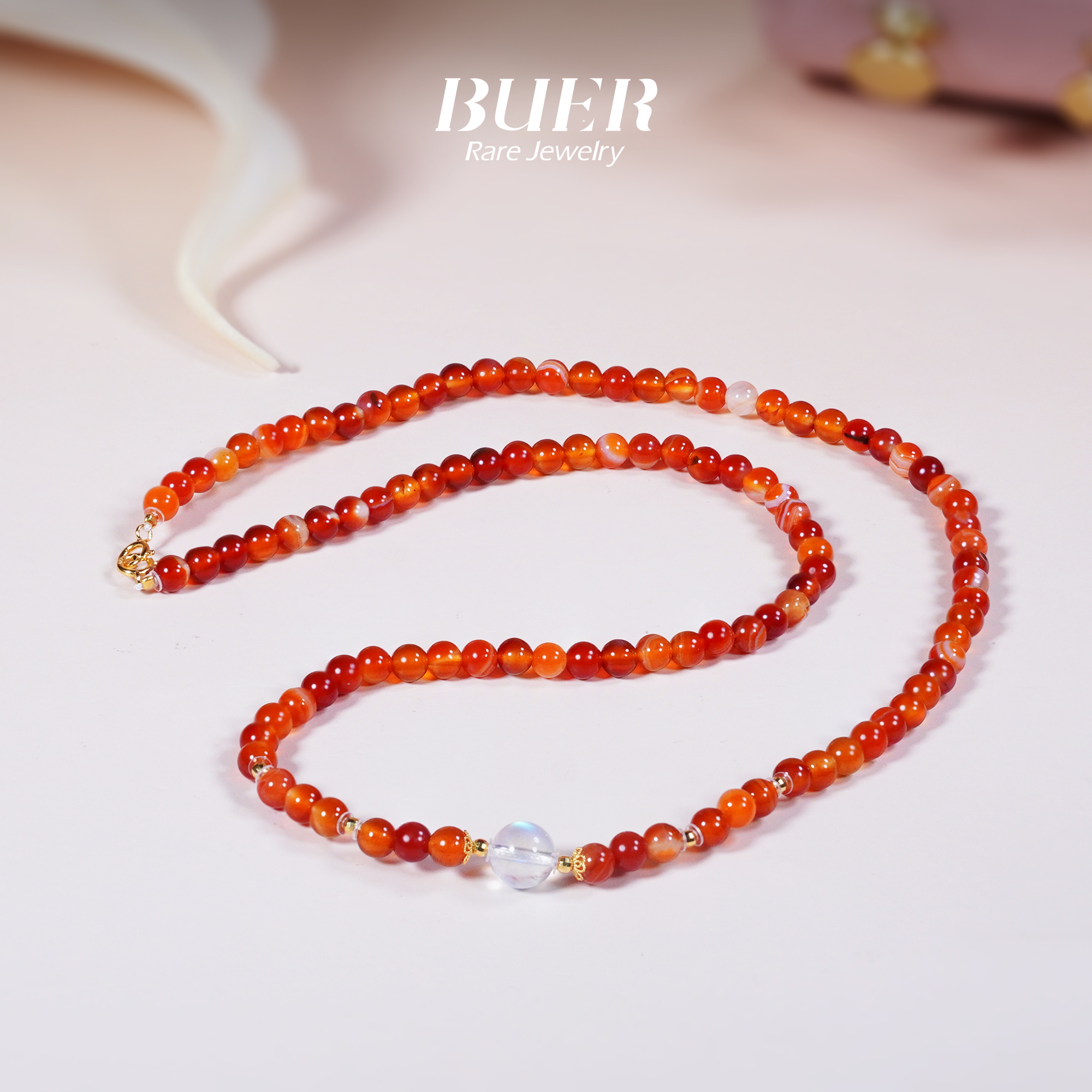 【不二】缠丝珠珠18K金DIY锁骨链4mm+(多样性发)