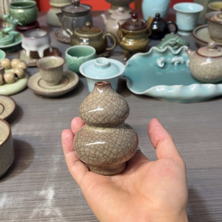 蒋加宝 传世哥窑 小葫芦