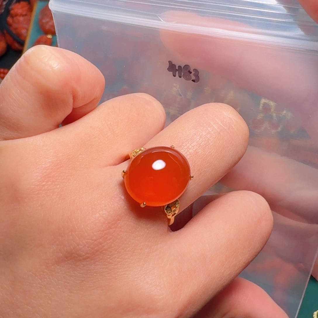 南红玛瑙南红银S925镶嵌