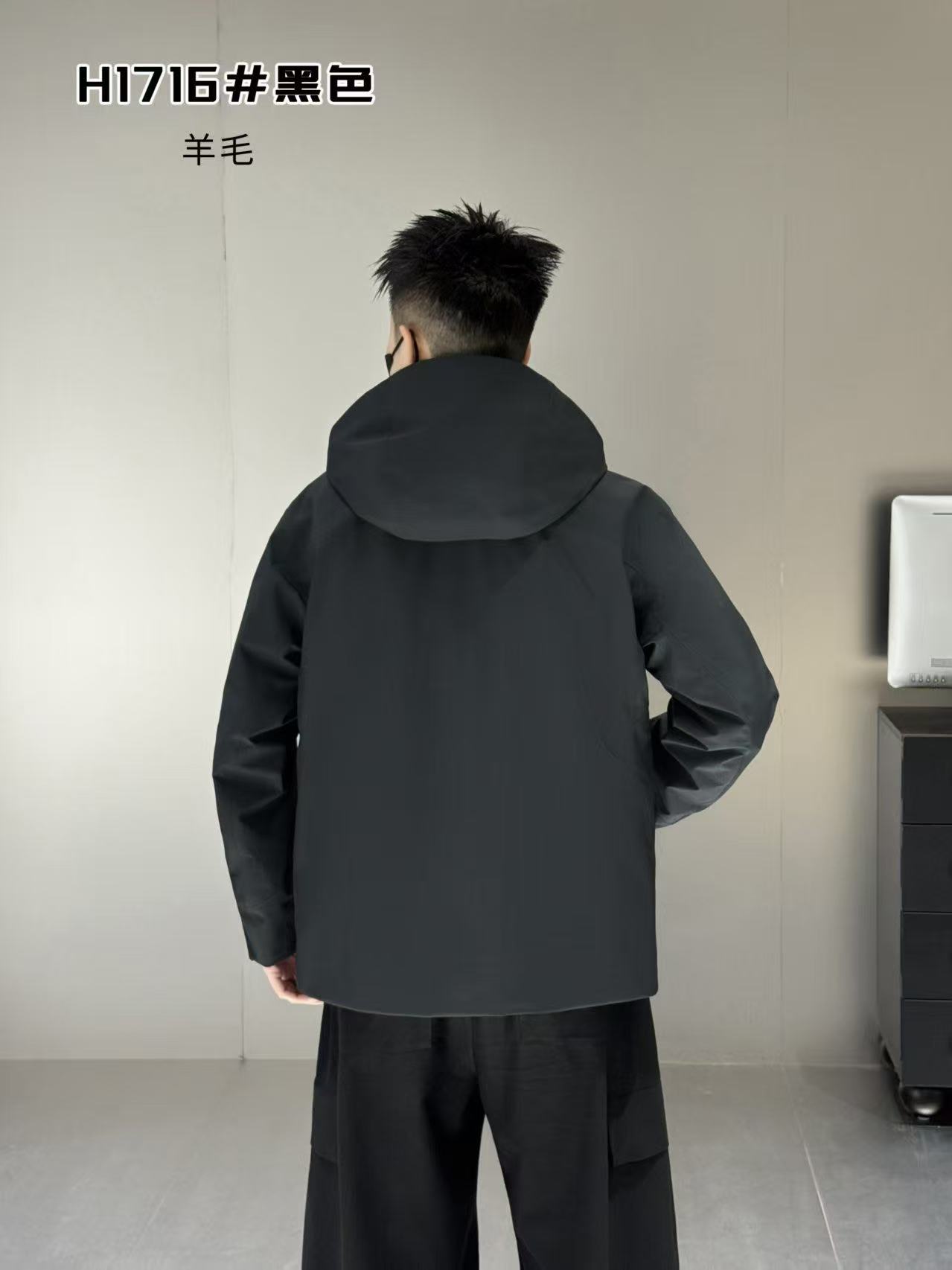 PYH【羊毛外套】秋冬男士商务休闲冲锋衣内里羊毛棉服28