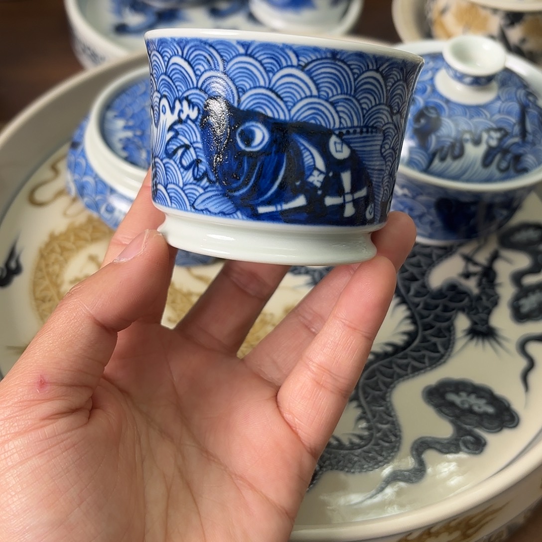 盖碗陶瓷景德镇手绘茶器