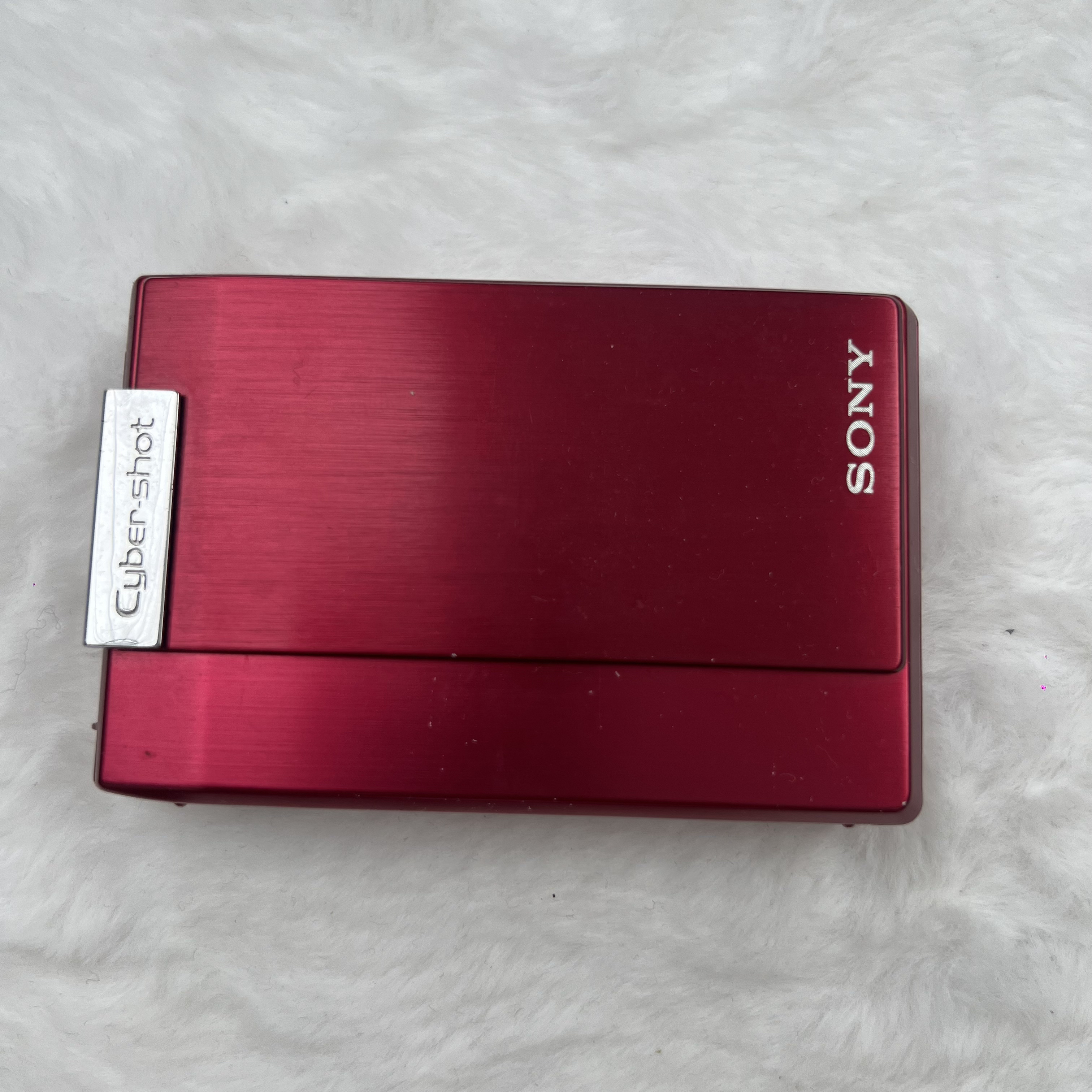 95新 Sony/索尼  T100红色810万像素5倍光学变焦  清晰冷白 