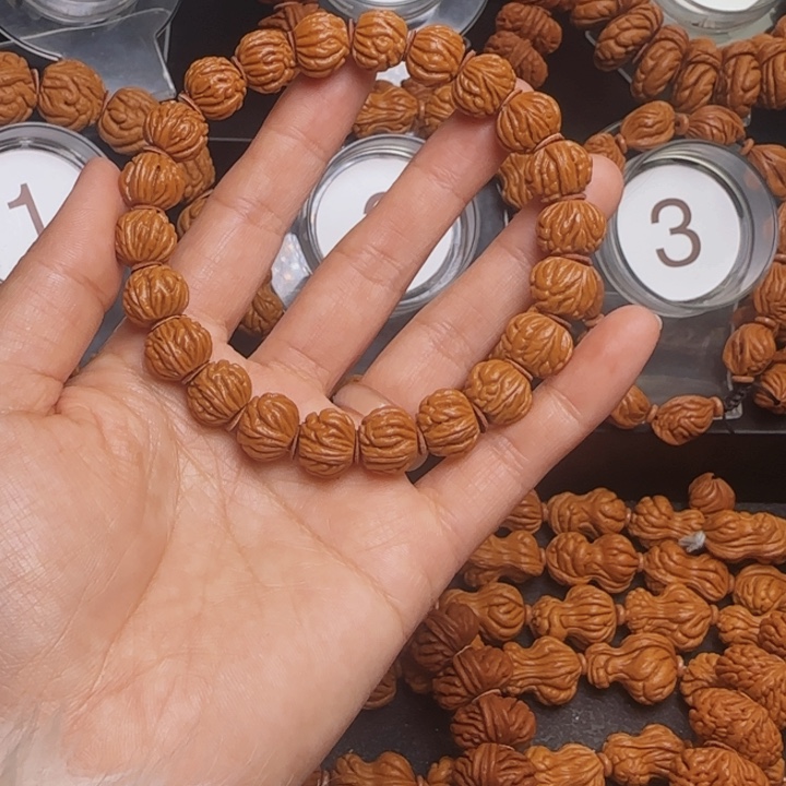 桃核手串龙纹桃核