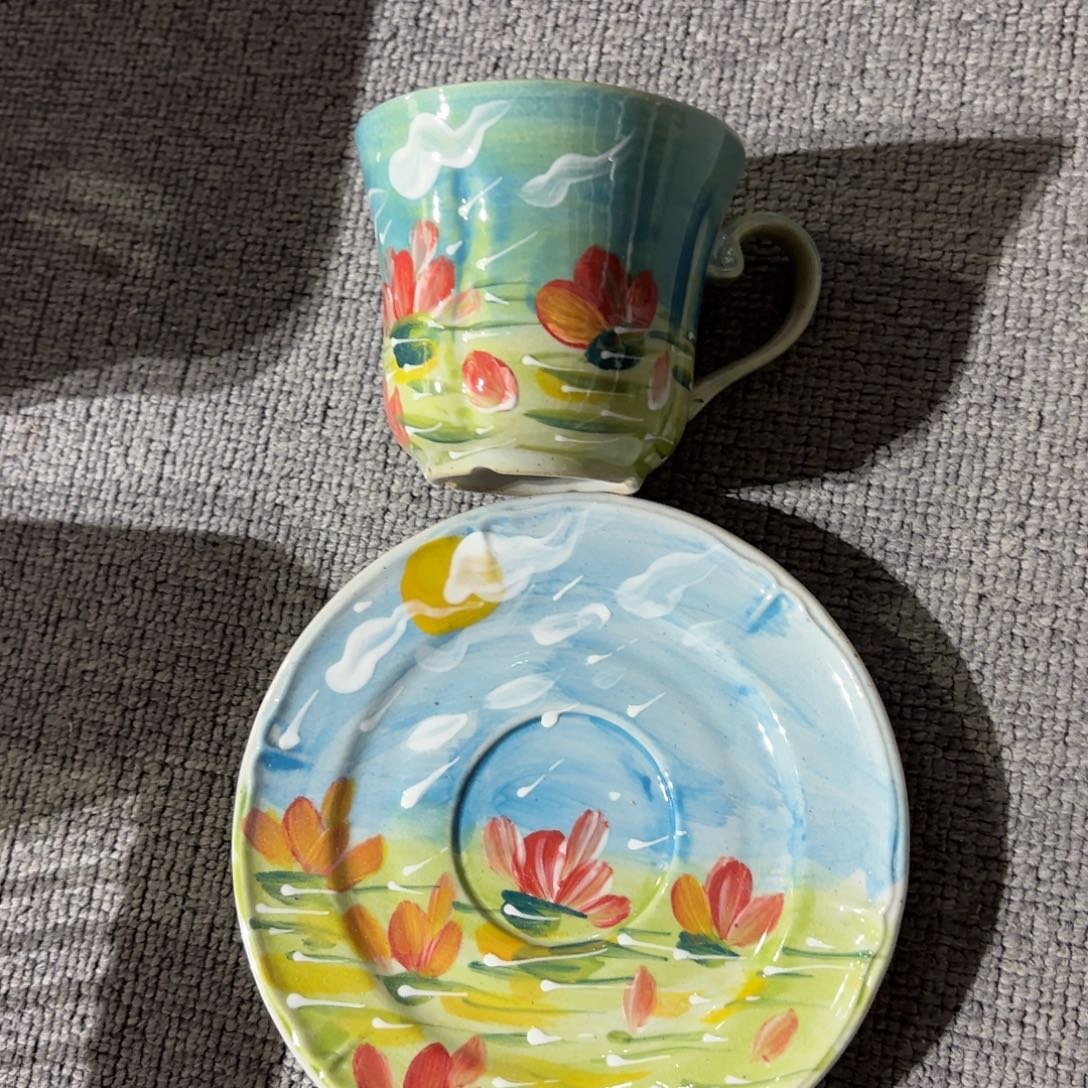 景德镇手绘高温釉下彩陶瓷茶具