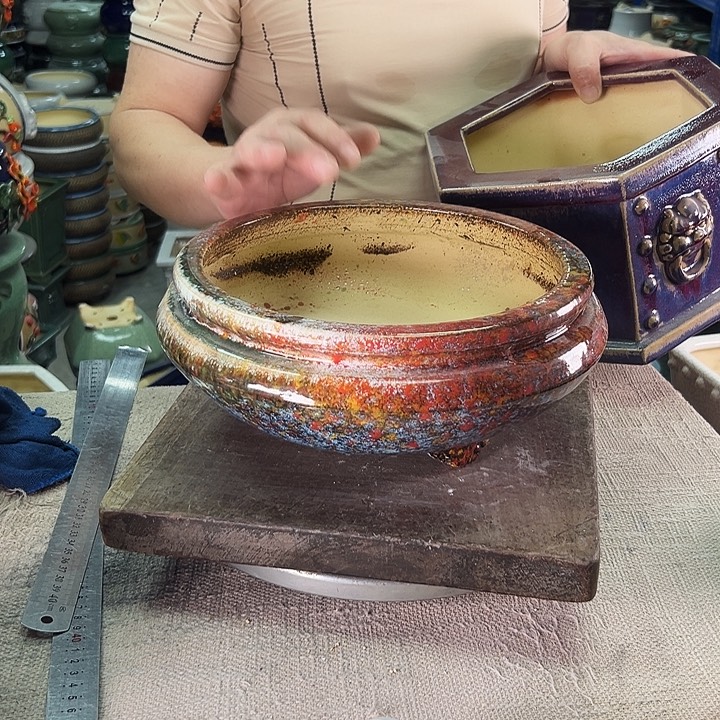 萬***耀泳坤堂石湾花盆陶瓷