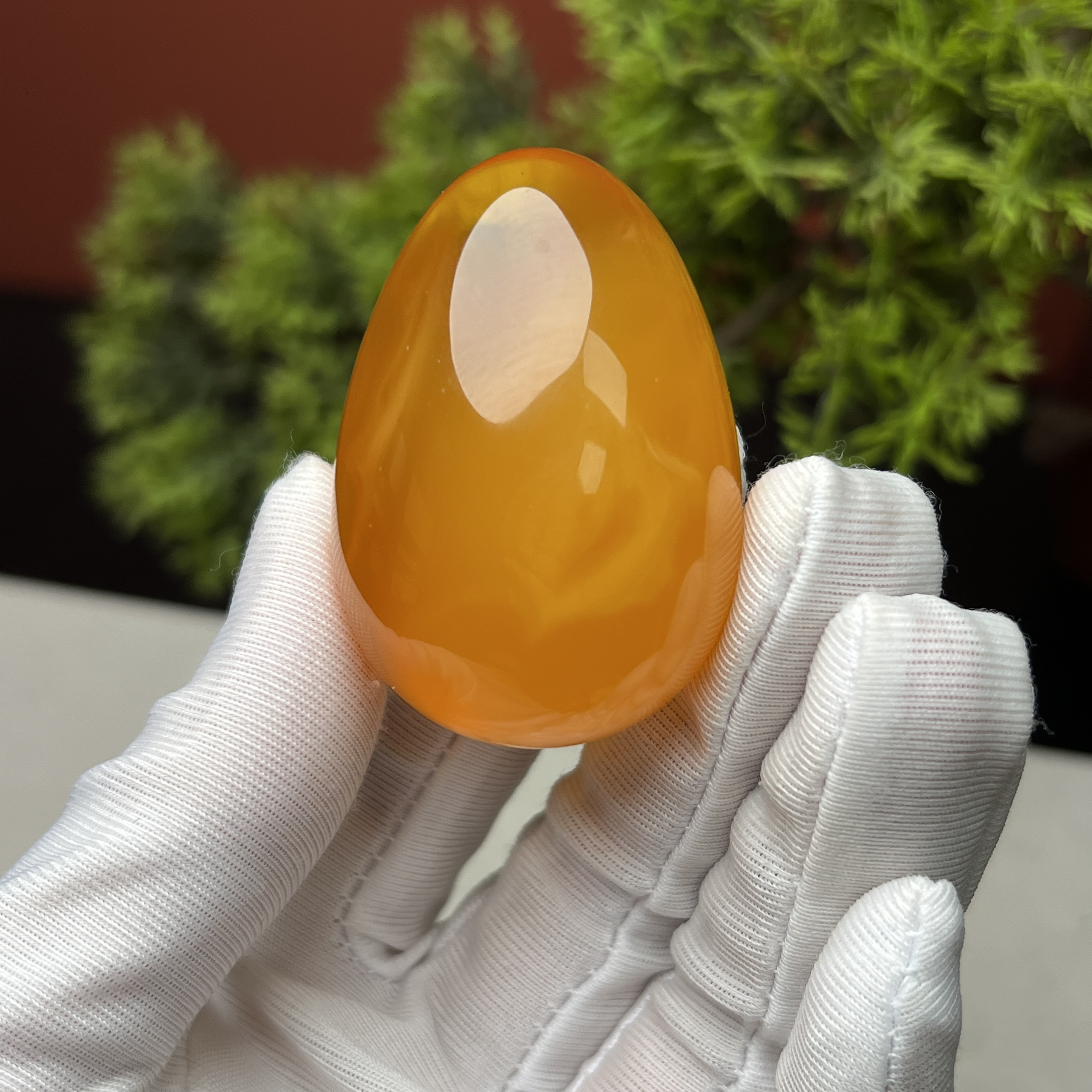 ［芬达汽水级别］25.4g焦皮料蜜蜡水滴吊坠饱满红润毛衣链挂件