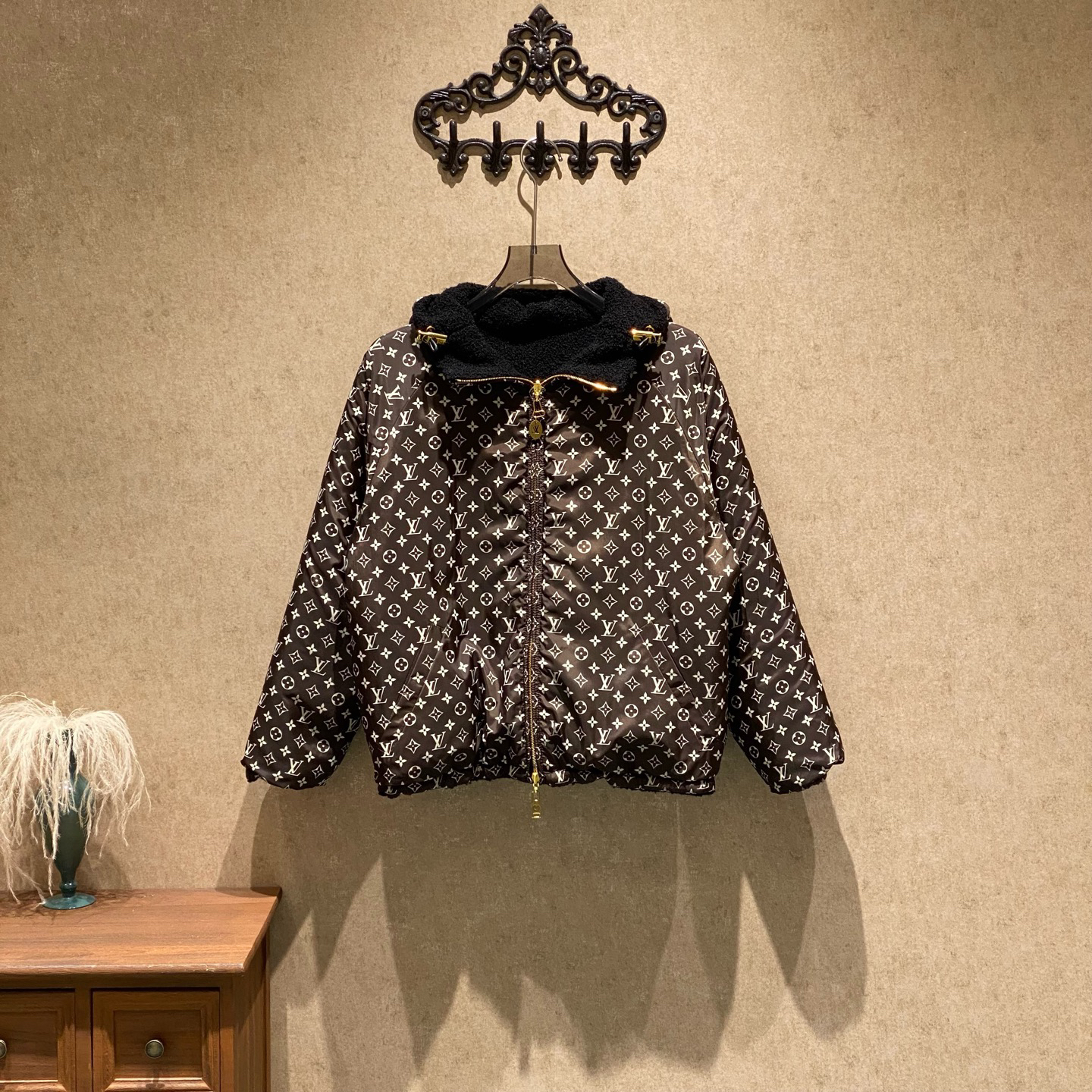 99新 LouisVuitton/路易威登 爆款泰迪老花满印外套/36码/41536