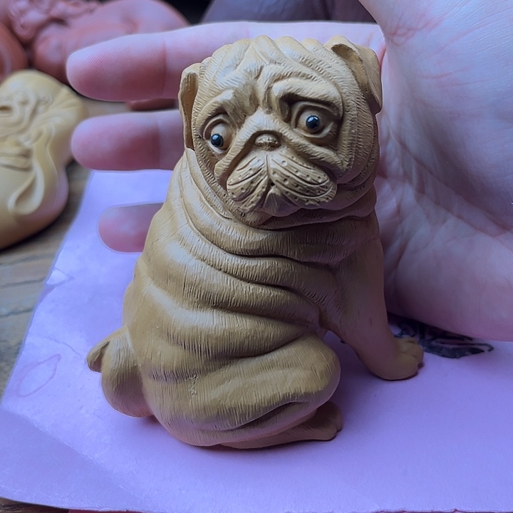 紫砂茶宠概****发紫砂狗狗