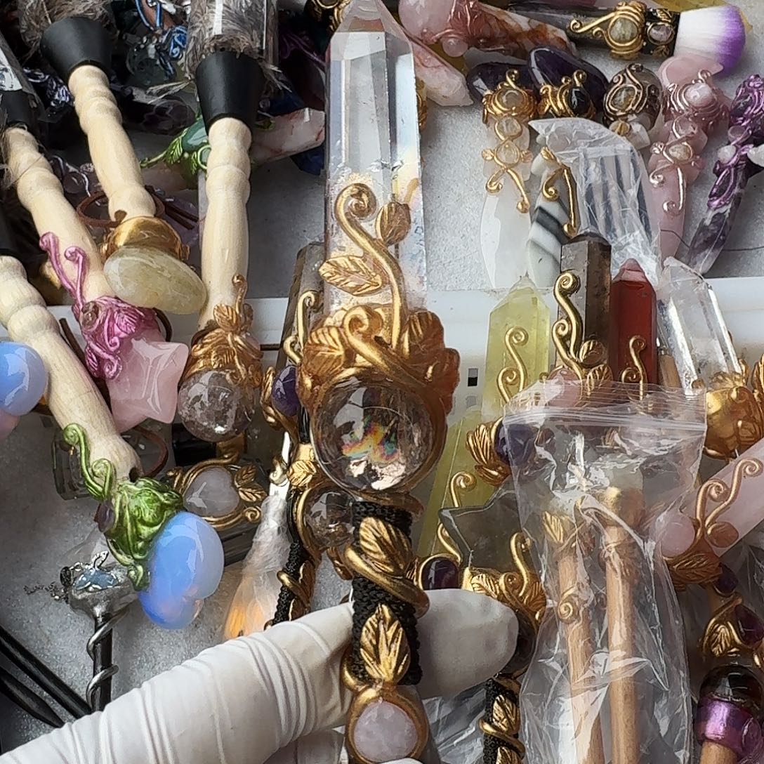 躺***-烟晶颈饰未镶嵌白