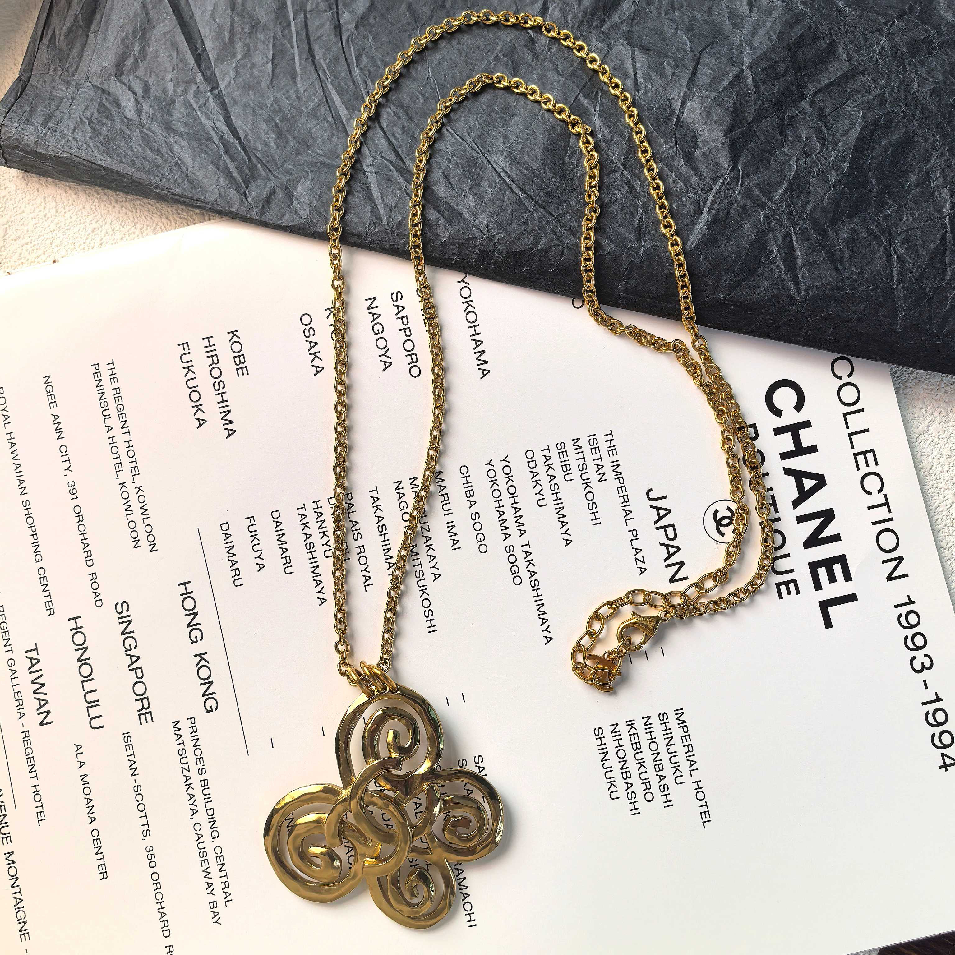 99新 Chanel/香奈儿 Chanel22S金色蝴蝶项链