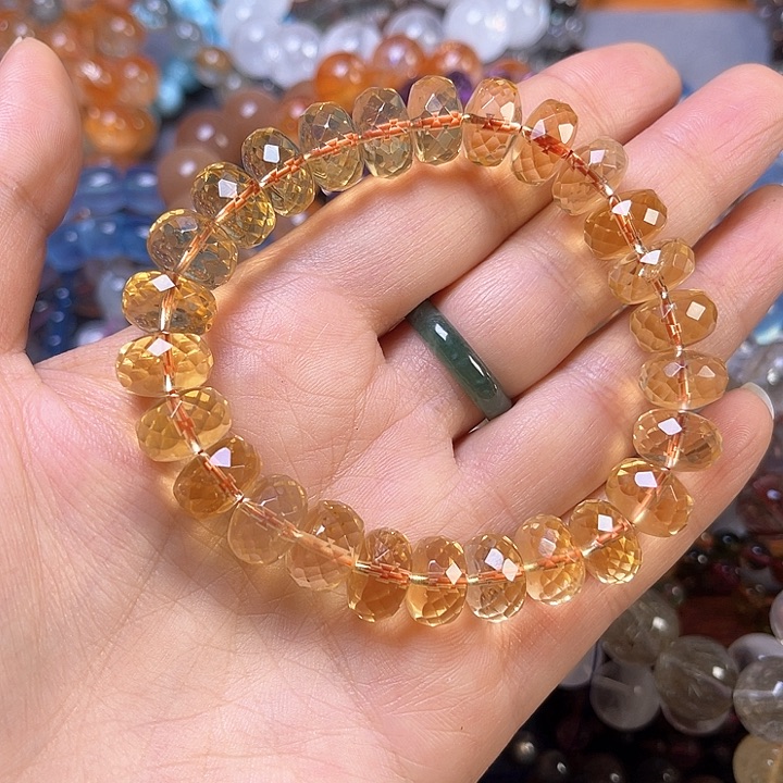 水晶手链未镶嵌黄水晶99999999