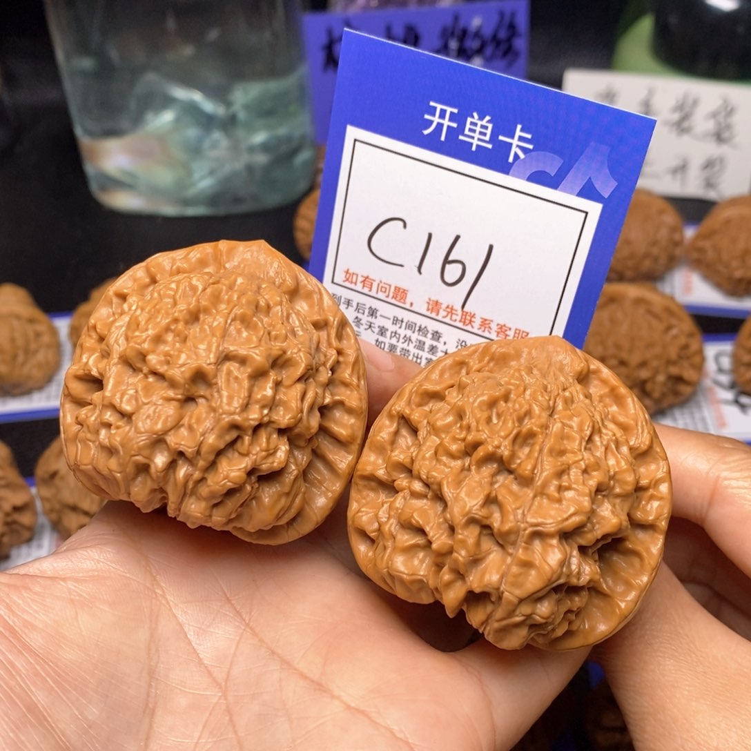 文玩核桃把件49官帽c161