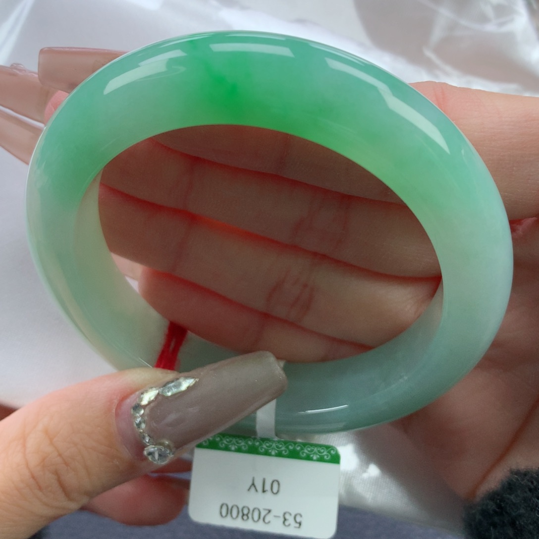 翡翠手镯未镶嵌53正圈