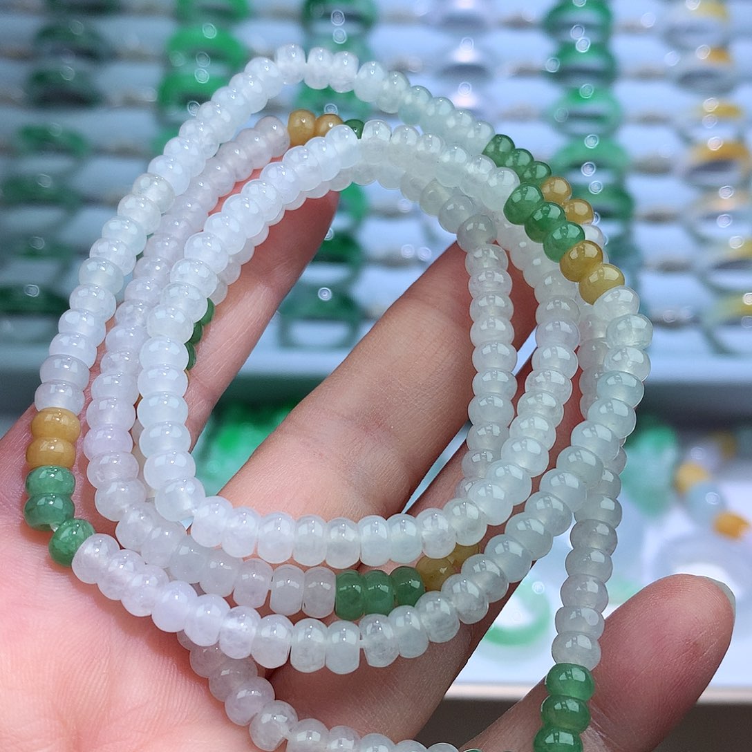 未镶嵌戒指翡翠毛衣链