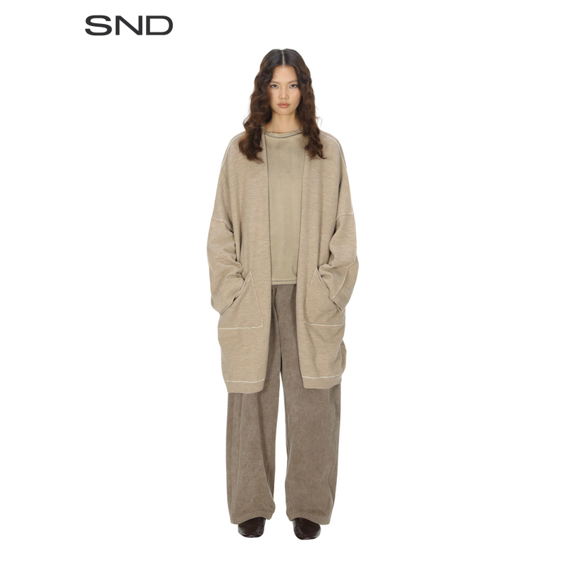 【LAUREN MANOOGIAN 设计师品牌】SND AW25  缝线宽襟开衫