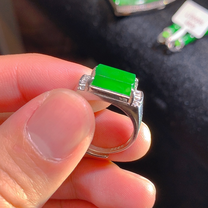 【闪购商品】翡翠颈饰银S925镶嵌翡翠