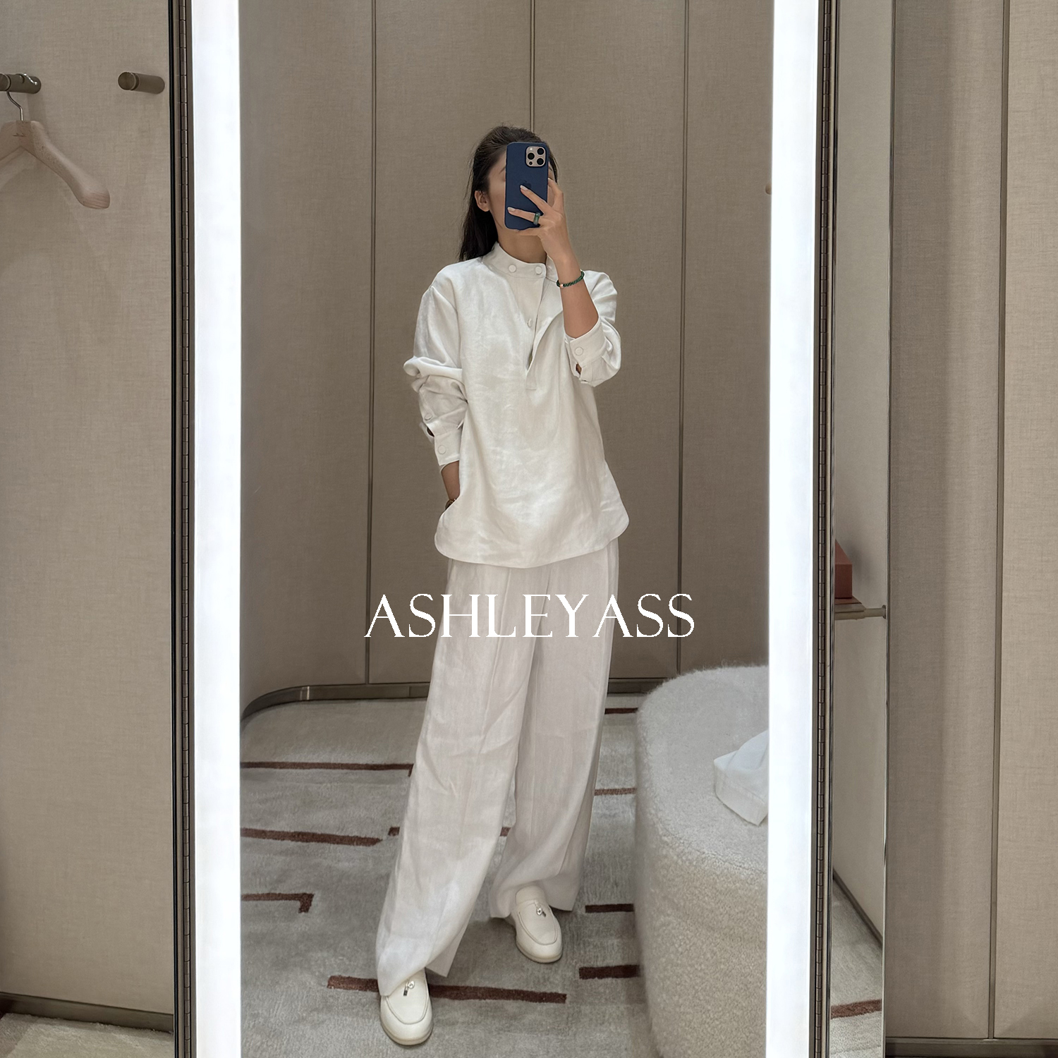 【ASHLEYASS】“欧洲麻裤”粗支汉麻纱线挺括舒适休闲裤LSS250033S