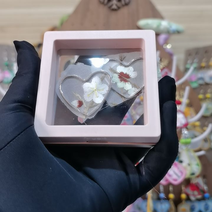 织绣苏绣耳环耳钉耳饰