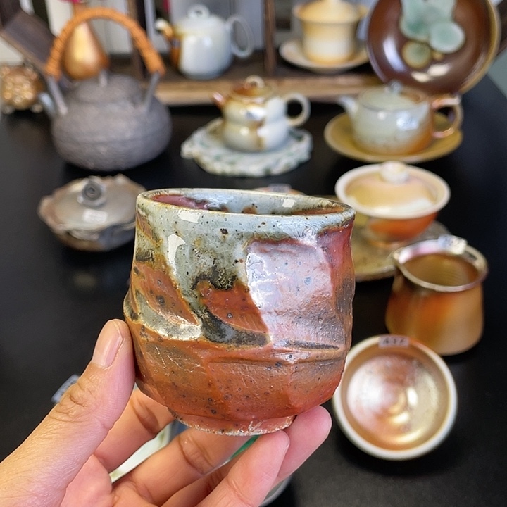 阿***郑燃柴柴烧茶器主人杯