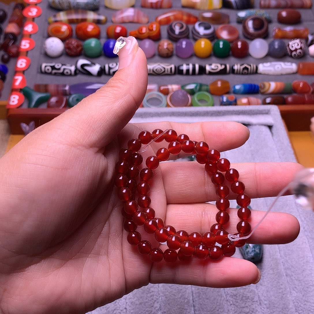 “***息玛瑙/玉髓未镶嵌颈饰