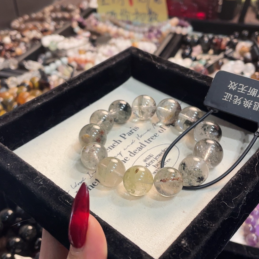 手链水晶未镶嵌冰绿幽灵