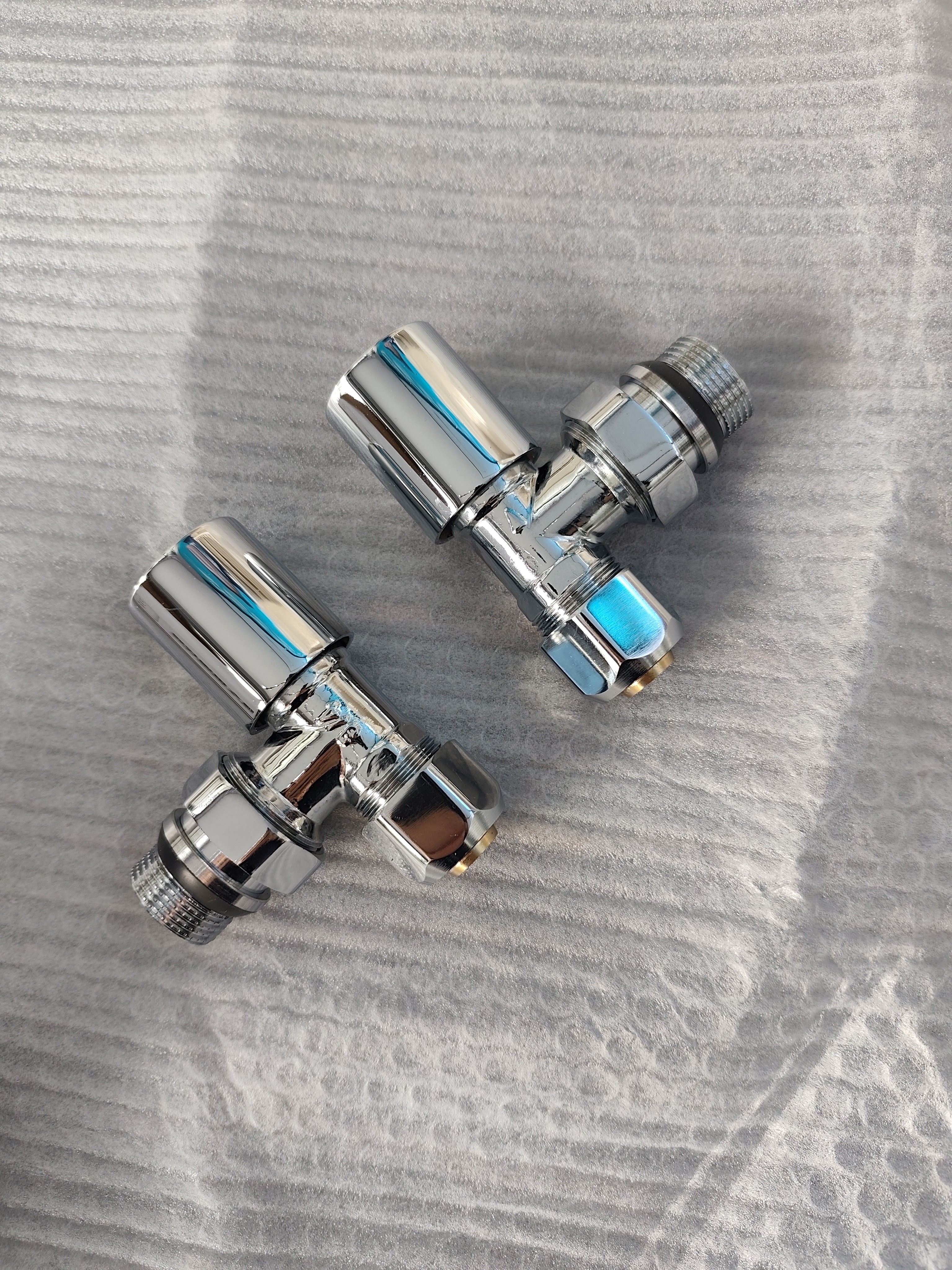 镀铬铜芯暖气片专用PPR温控阀角阀直阀6分