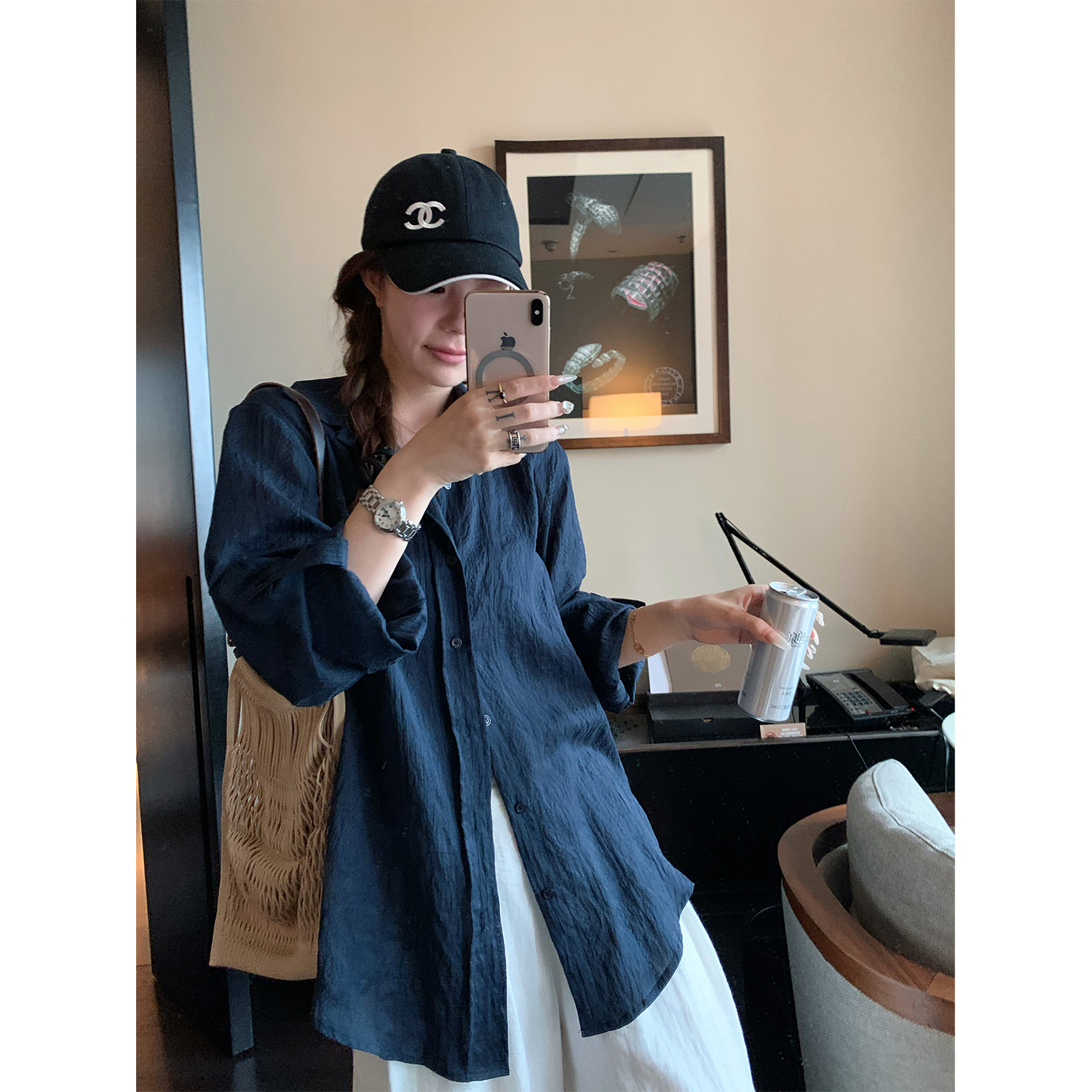 DYANGJUN【气质老钱】夏季新款高智感老钱风长袖衬衫