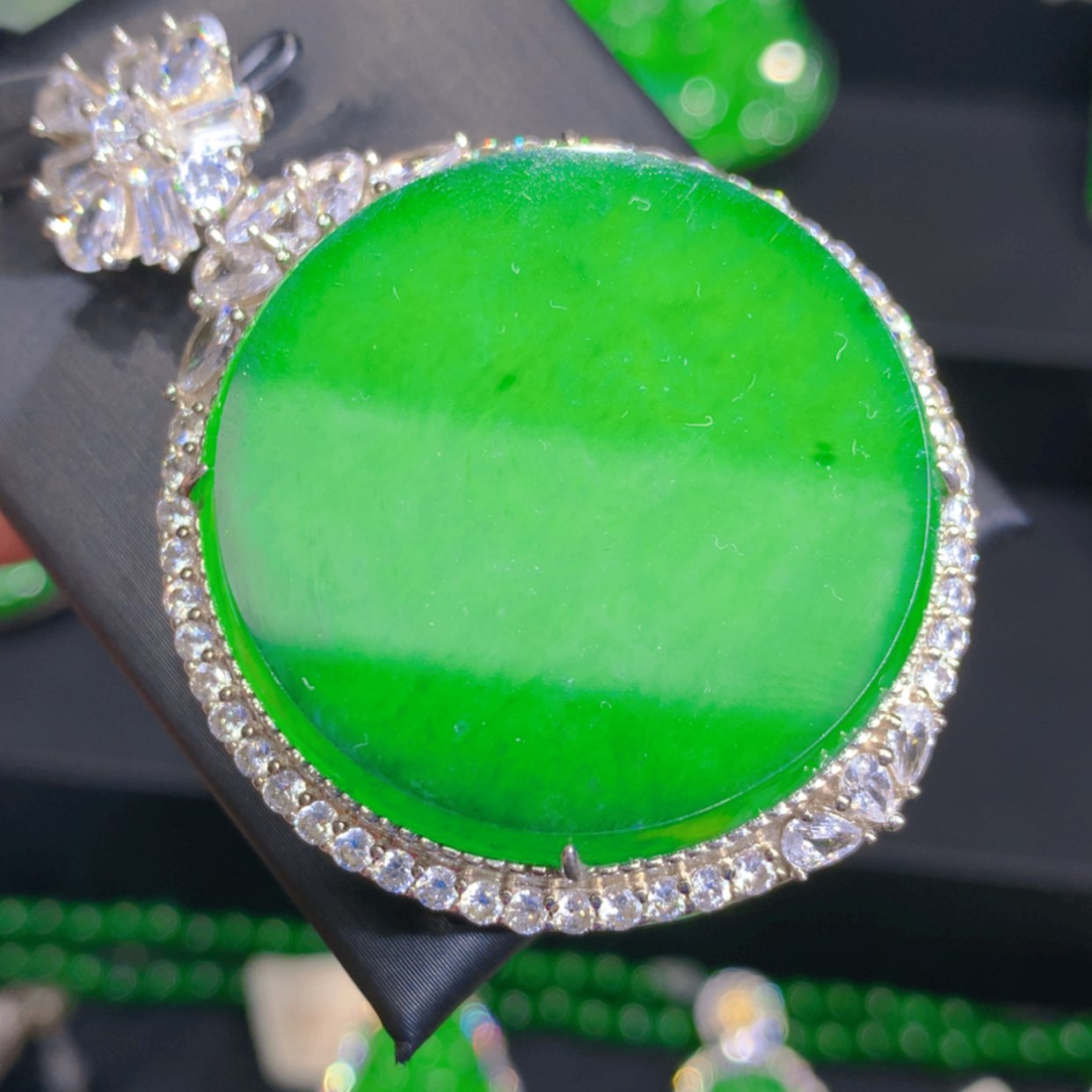 【闪购商品】翡翠颈饰银S925镶嵌346565689