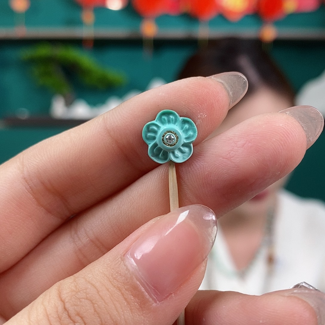 绿松石珠宝奇石未镶嵌