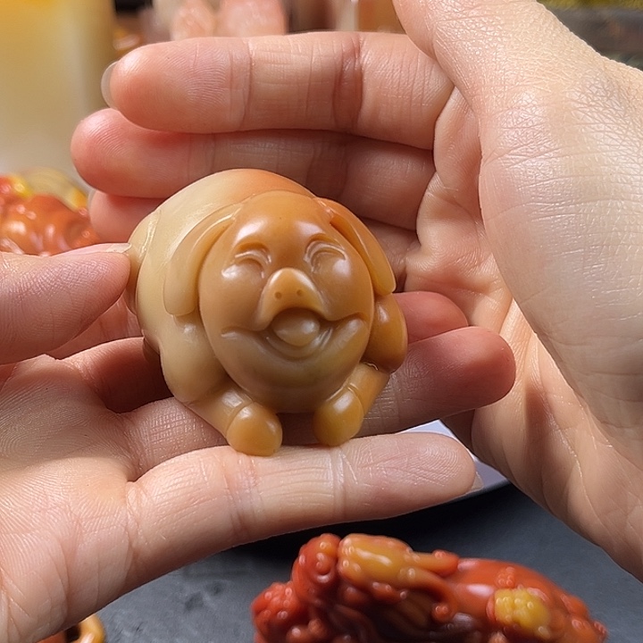 寿山石手把件把玩件