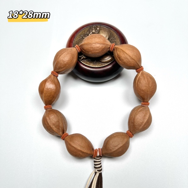 【18*28】原生态梅林铁核 老树老核橄榄核文玩手串