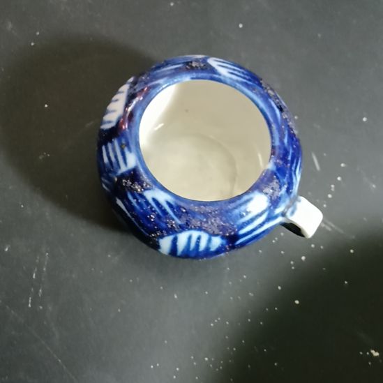 青花鸟食罐青花纹