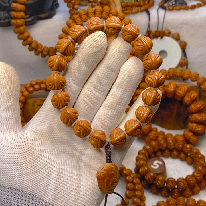 桃核手串野生籽手持