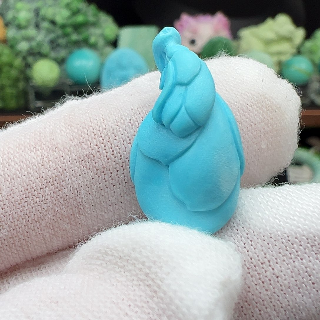 绿松石足铂镶嵌绿松石主播万丽