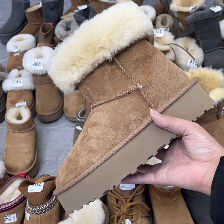 栗色厚底平口37-1