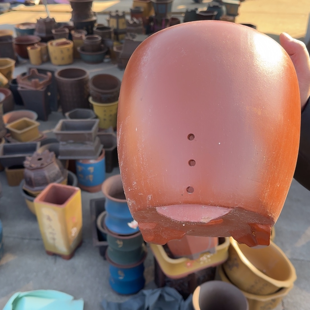 紫砂花盆瑕疵和瑕疵