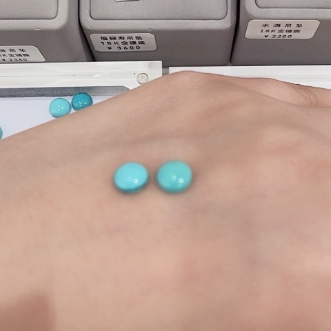 绿松石珠宝半成品未镶嵌