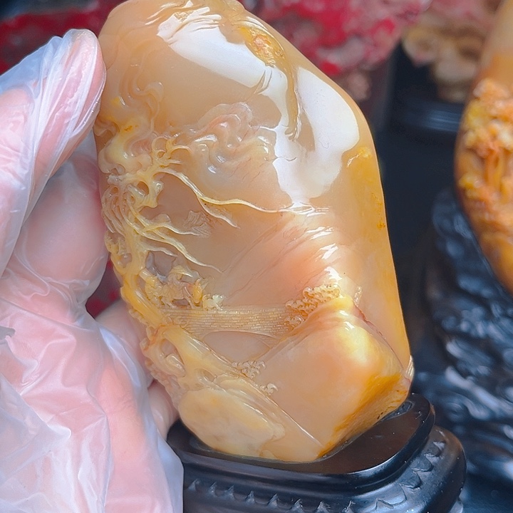 昌化石昌化冻石精品摆件