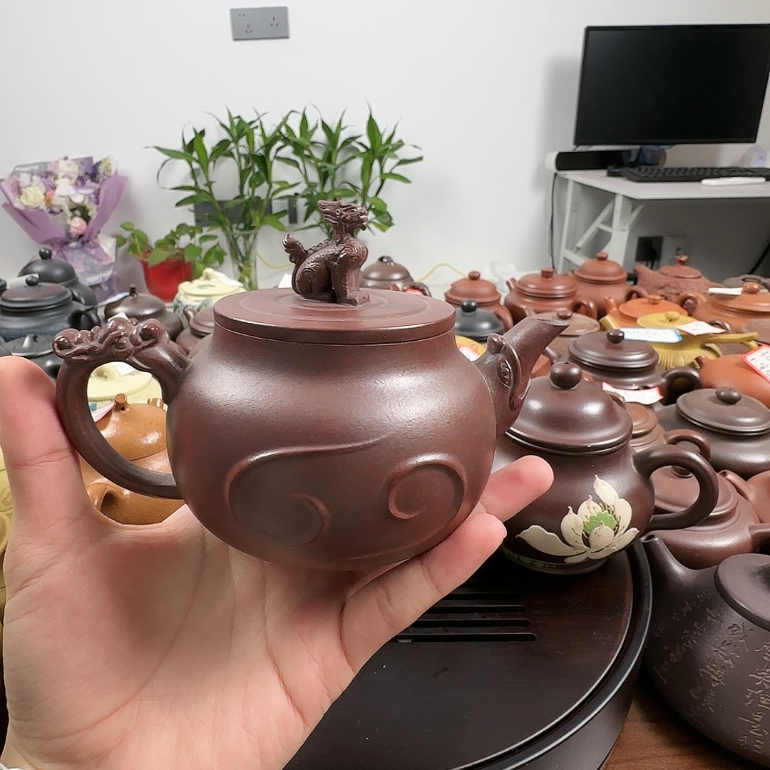 紫砂茶壶祥云龙280cc