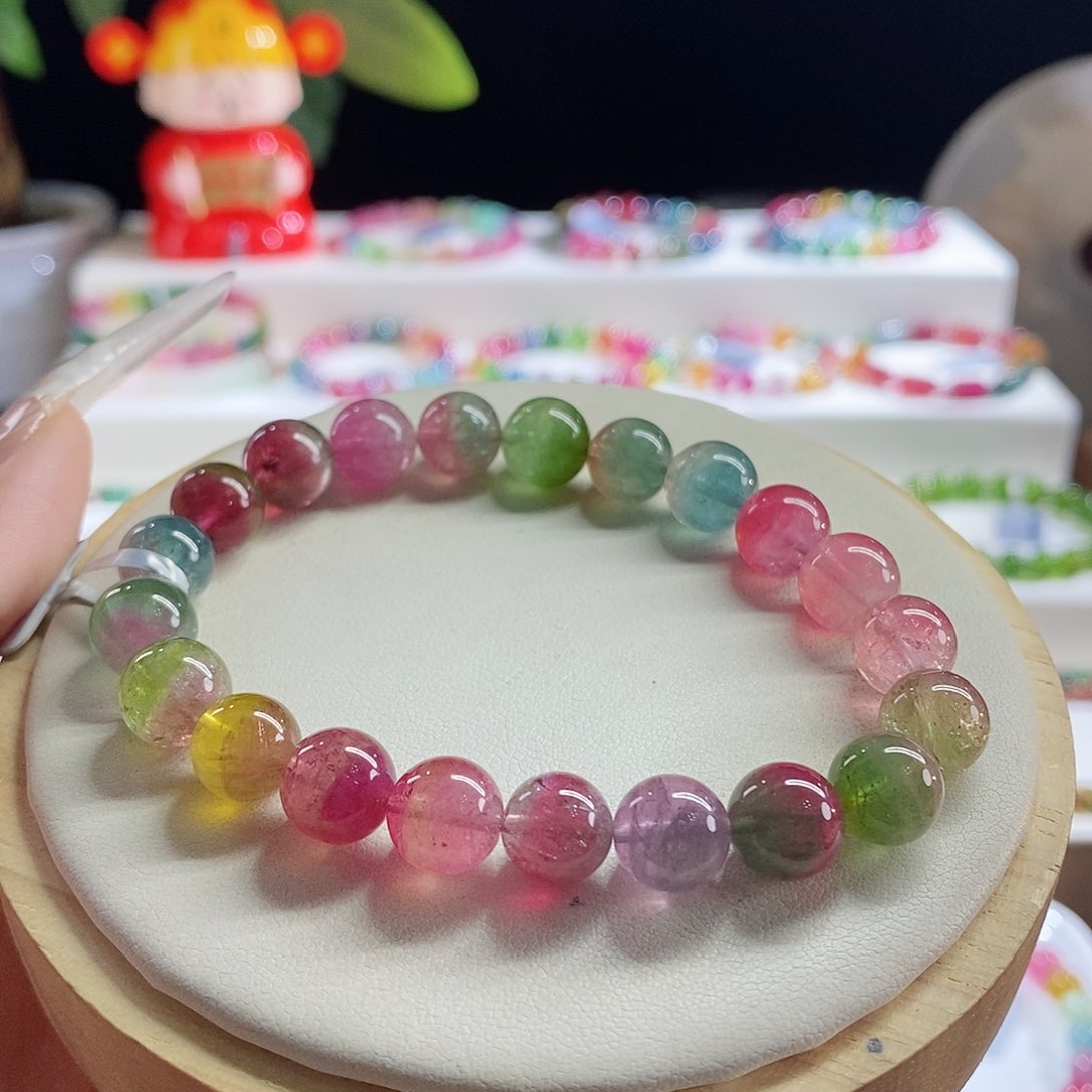 未镶嵌手链碧玺西瓜