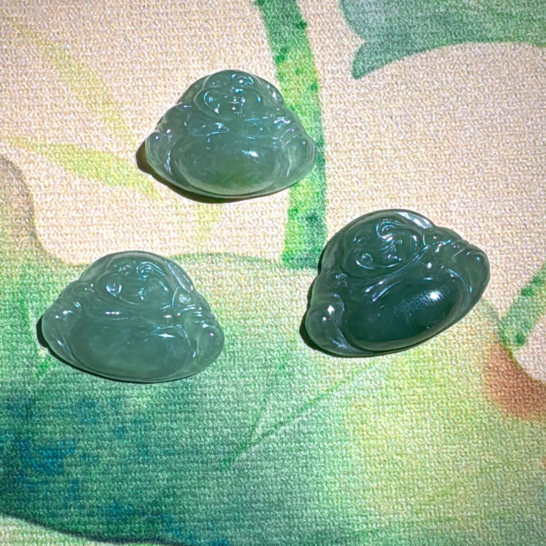 天然缅甸翡翠A货冰晴佛公